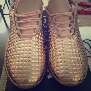 Rose gold sneakers